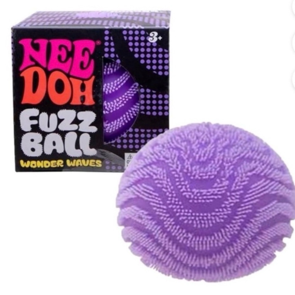Authentic NeeDoh Purple Fuzz Ball - The Velvet Squeeze! Fast Shipping